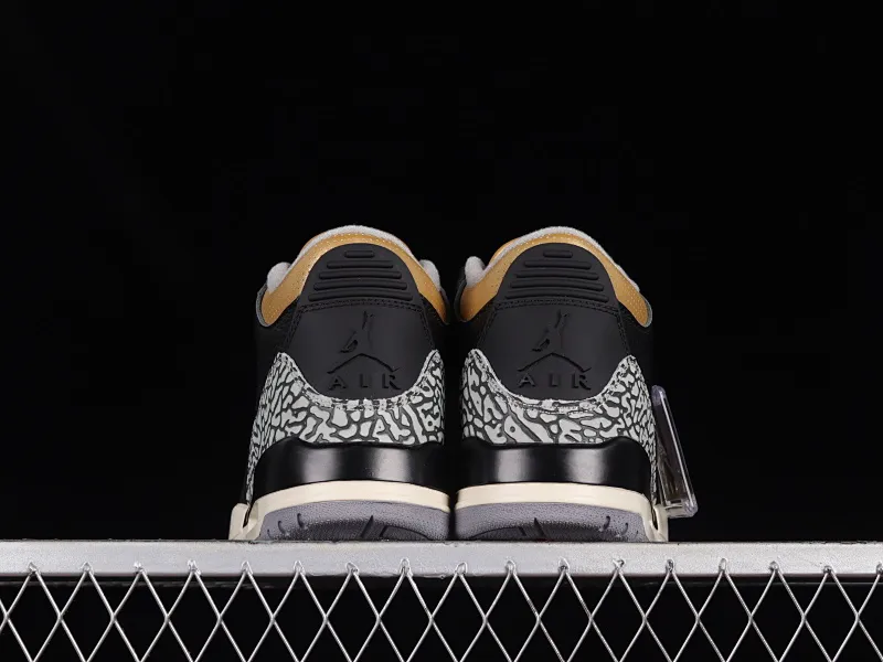 All categories Air Jordan Jordan series basketball shoes Air Jordan 3 Air Jordan 3 Retro "Black Gold" AJ3 Joe 3 black gold cement CK9246-067
